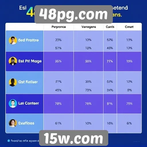 Comparativo entre 48pg.com e concorrentes do setor